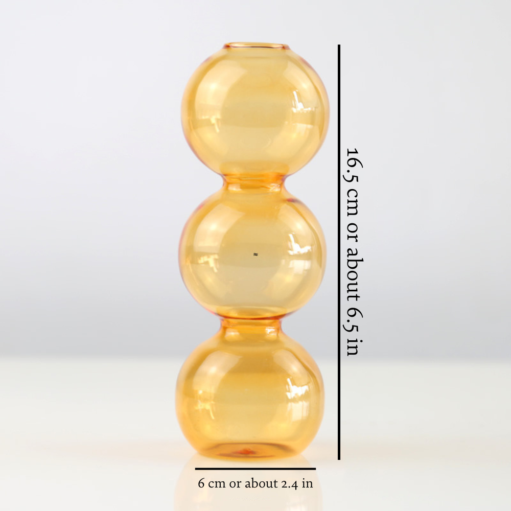 Vaso de Vidro Bolha – Decoração Nórdica Moderna e Elegante
