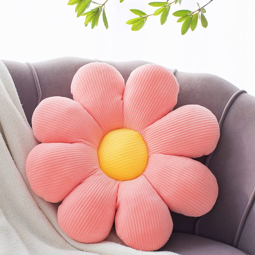 Almofada de Pelúcia em Formato de Flor – Macia e Decorativa
