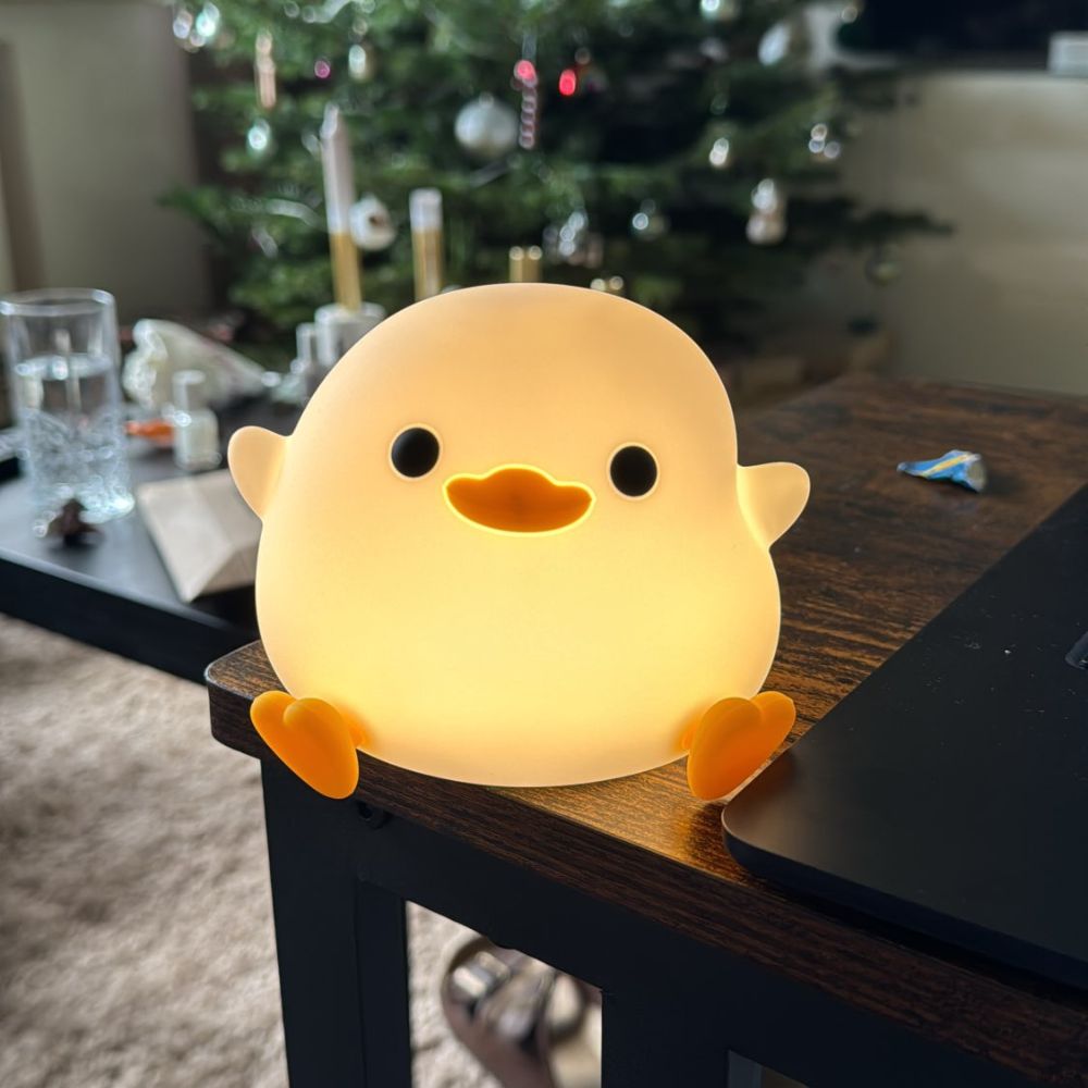 Luminária Noturna Pintinho – Silicone Macio e Recarregável USB