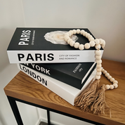 Kit 3 Livros Decorativos Faux – New York, London e Paris