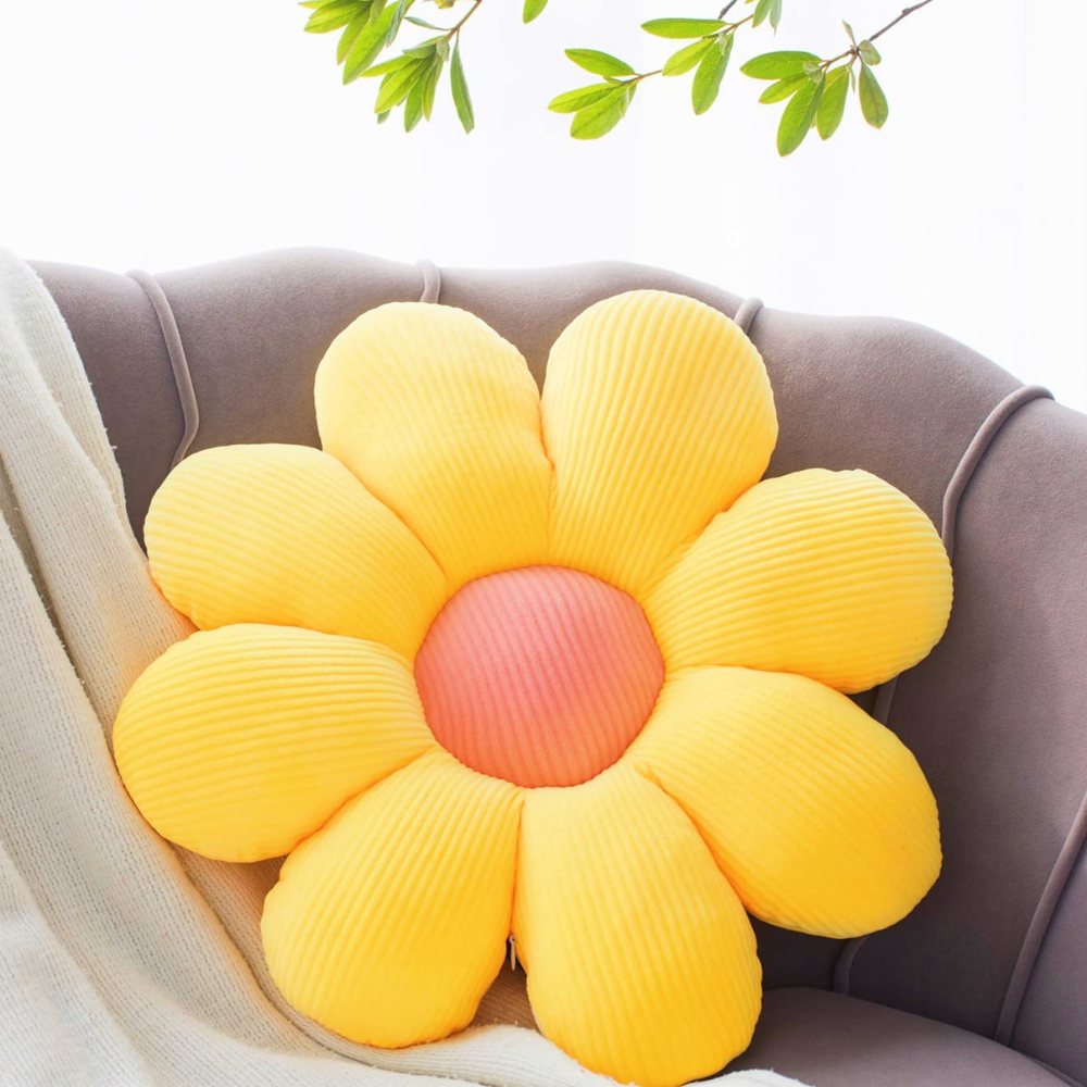 Almofada de Pelúcia em Formato de Flor – Macia e Decorativa