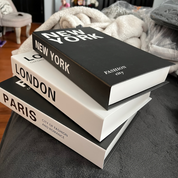 Kit 3 Livros Decorativos Faux – New York, London e Paris