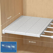 Prateleira Expansível sem Furos – Organizador Ajustável para Armários