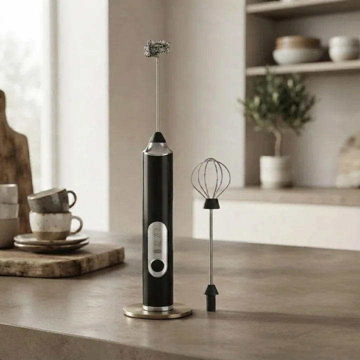 Mini Mixer e Espumador Elétrico Premium 2 Em 1
