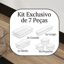 Organizador Modular Transparente com 7 Peças