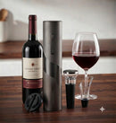 Kit Abridor de Vinho Elétrico Automático Inox 4 Peças
