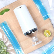Seladora a Vácuo  com Sacos Reutilizáveis e Sistema Portátil USB
