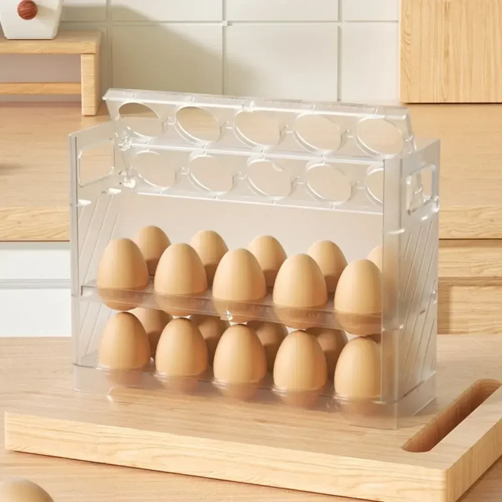 Organizador MultiOvos™ com Tampa Articulada e Capacidade Dupla