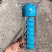 Garrafa AquaOrganize™ com Compartimentos para Remédios e Suplementos