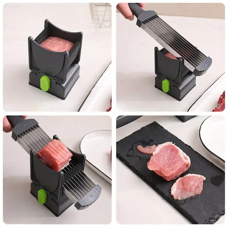 Fatiador Manual de Carnes  Padronização, Agilidade e Precisão no Corte de Carnes e Frios!