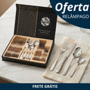 Conjunto de Talheres 24 Peças Aço Luxuoso Dusseldorf