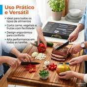 Kit de Facas com 6 Peças Profissionais