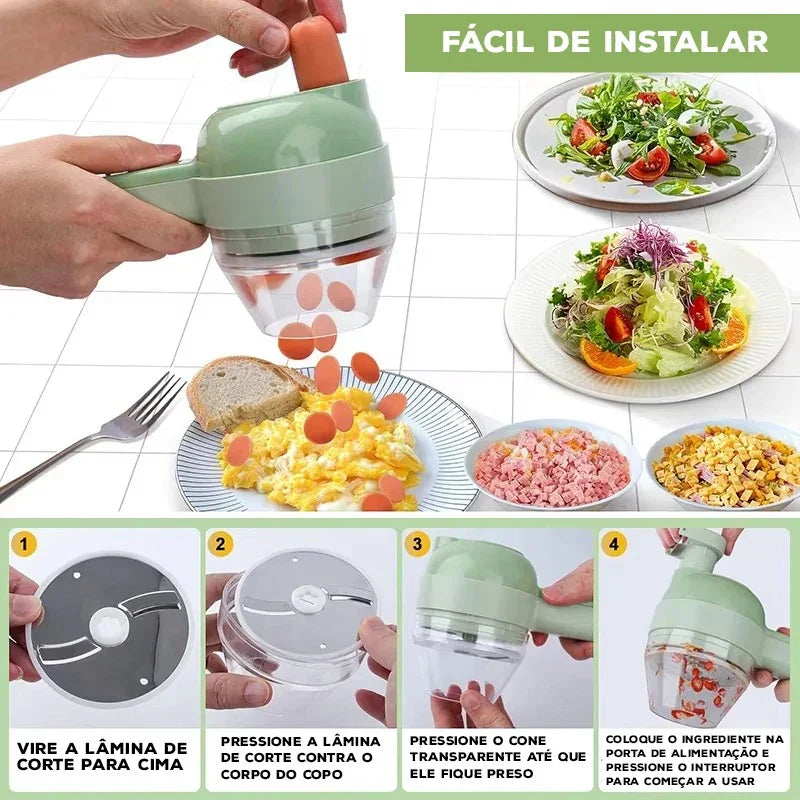 Cortador PrimeMix™ Elétrico com Função Autolimpante