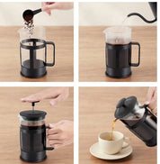 Cafeteira Prensa Francesa - Coffee Press em Vidro com Filtro em Inox