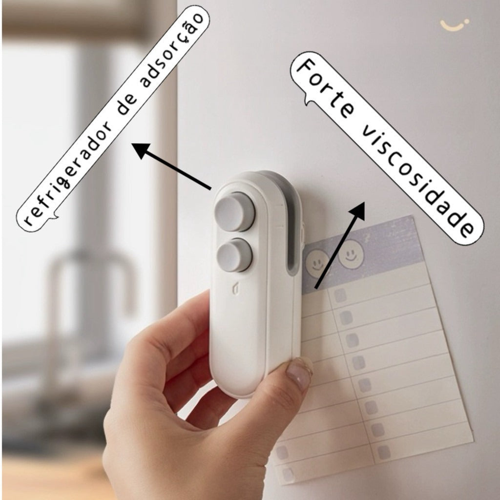 Mini Selador de Sacos para Plásticos e Lanches - 2 em 1