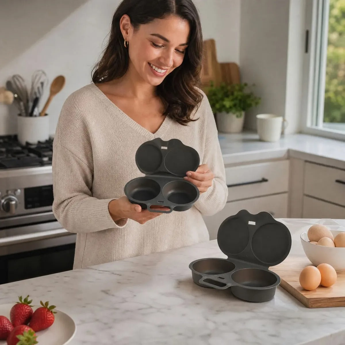 Cozedor de Ovos para Micro-ondas – Ovos Perfeitos de Forma Simples