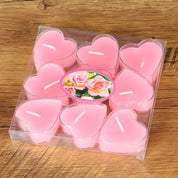 Kit 9 Velas Aromáticas em Formato de Flor – Sem Fumaça para Decoração e Presentes