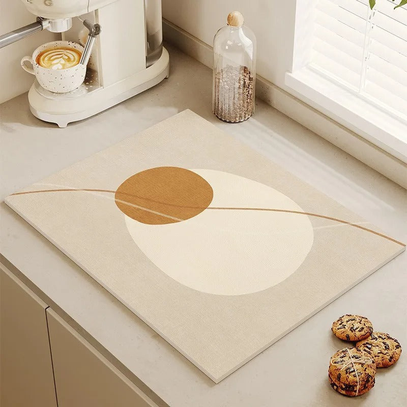 Tapete de Secagem Absorvente para Cozinha
