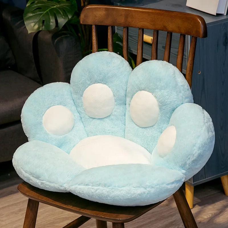 Almofada de Assento em Formato de Pata de Gato – 70x60cm Ultra Macia