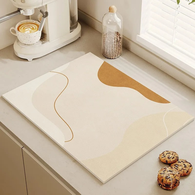 Tapete de Secagem Absorvente para Cozinha