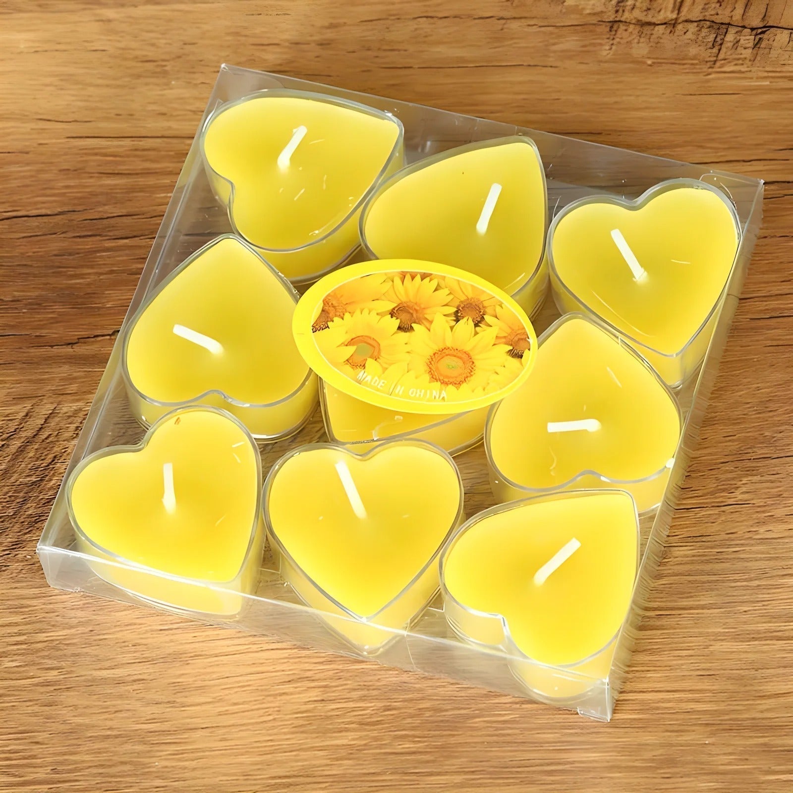 Kit 9 Velas Aromáticas em Formato de Flor – Sem Fumaça para Decoração e Presentes