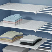 Prateleira Expansível sem Furos – Organizador Ajustável para Armários