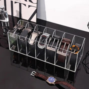 Organizador de Cintos e Gravatas em Acrílico – 3/5 Compartimentos para Armário e Closet