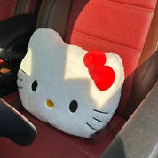 Almofada de Pelúcia Gatinha Fofa – Travesseiro Decorativo para Sofá e Carro