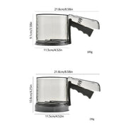 Peneira de Farinha Semiautomática com Alça – Tela Dupla em Aço Inoxidável