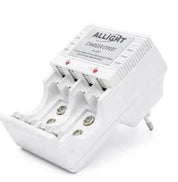 Kit Carregador de Pilhas AAA Bivolt + Pilhas Recarregáveis