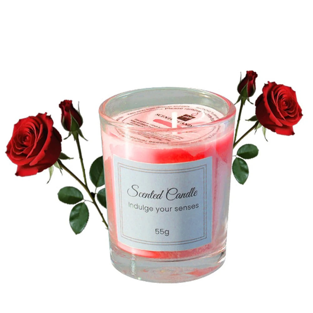 Vela Aromática de Cera de Soja em Copo de Vidro – 8 Fragrâncias