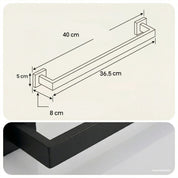 Porta-Toalhas de Parede em Aço Inoxidável – 40cm sem Furos com Gancho