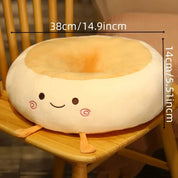 Almofada Pão Fofa – Travesseiro de Assento Kawaii Ultra Macio para Cadeira