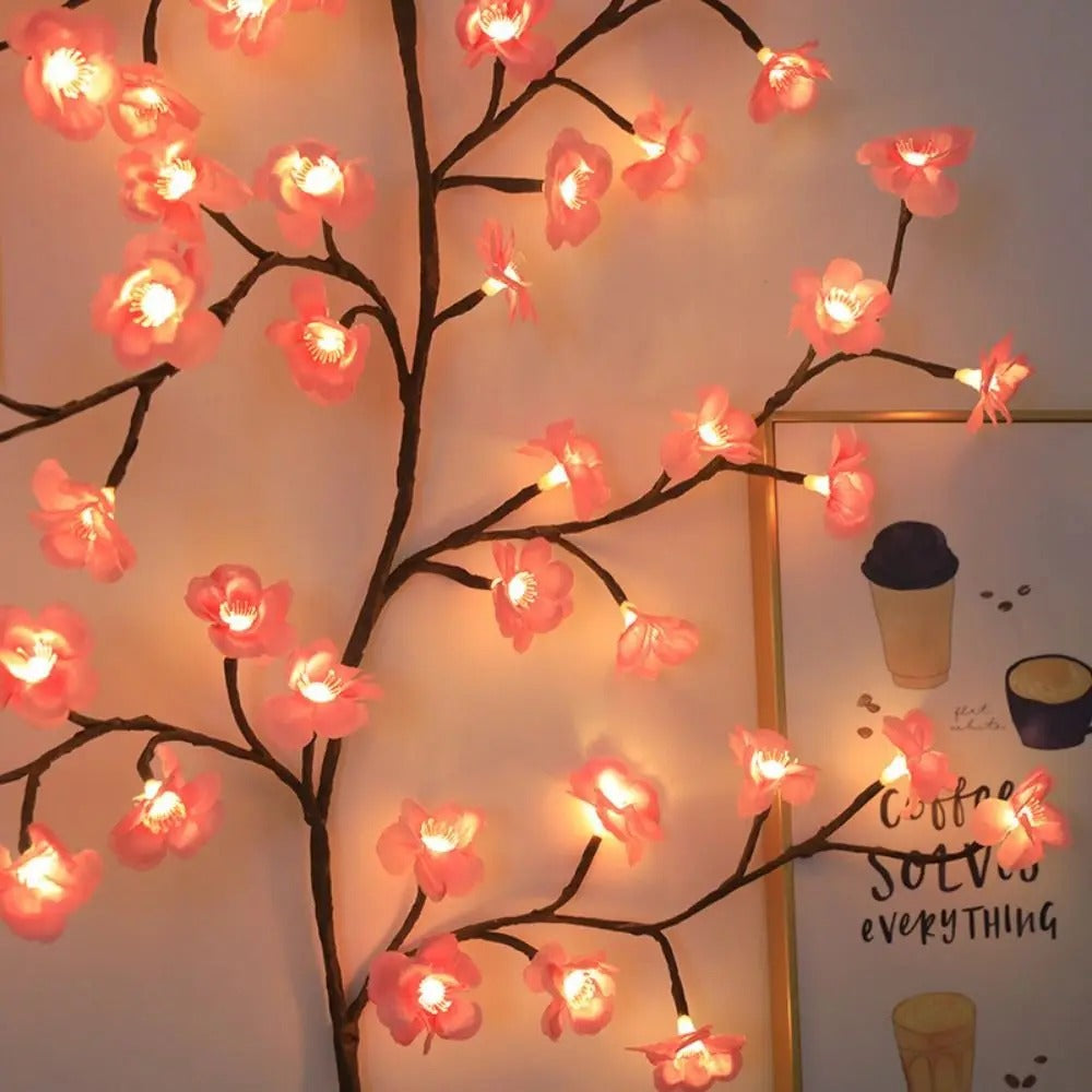 Galho Decorativo LED com Flores de Cerejeira – 72