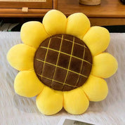 Almofada de Pelúcia em Formato de Girassol – Decorativa e de Assento