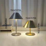 Luminária de Mesa LED Cogumelo Touch – Recarregável com Dimmer 3 Tons de Luz