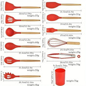 Kit Utensílios de Cozinha em Silicone