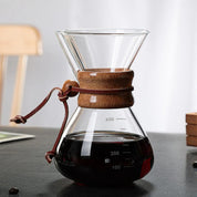Cafeteira Pour Over 400ml com Filtro Reutilizável em Aço Inoxidável