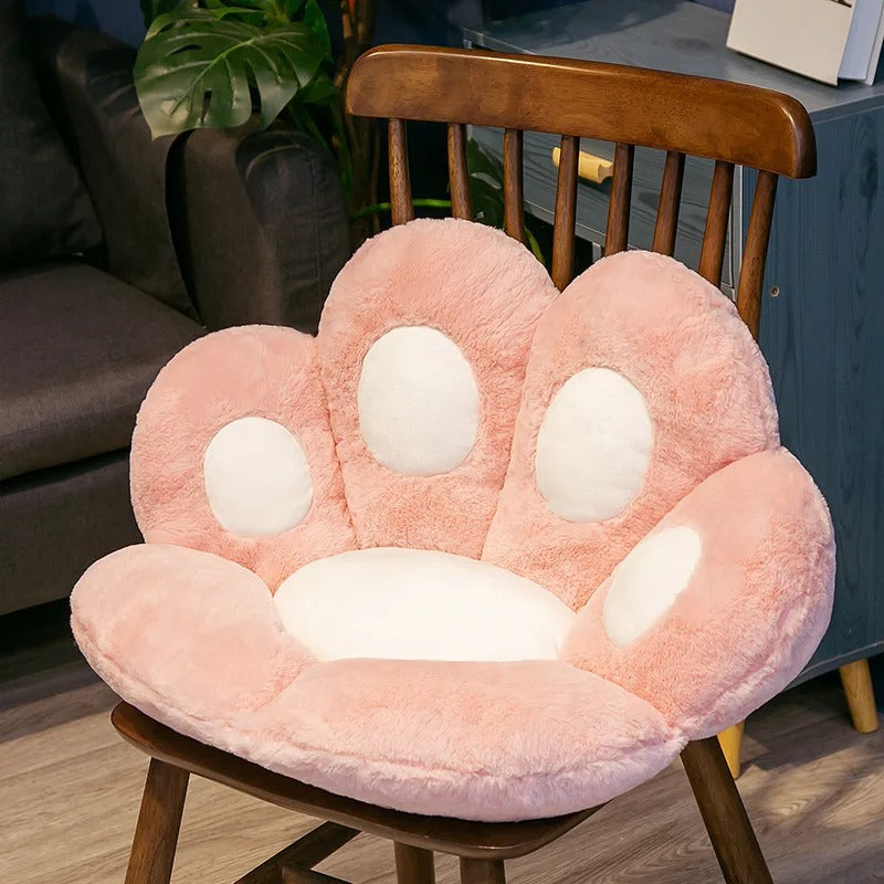 Almofada de Assento em Formato de Pata de Gato – 70x60cm Ultra Macia