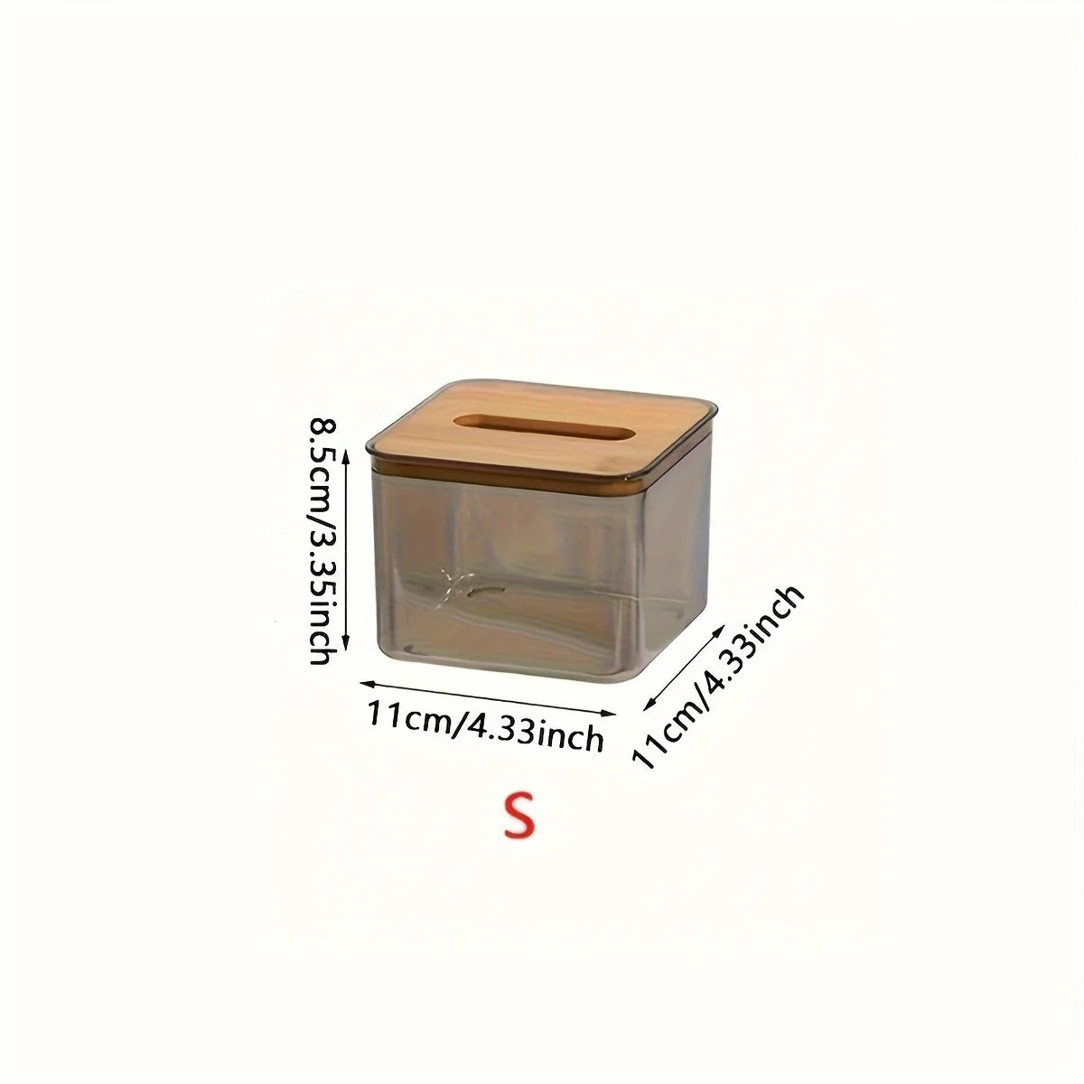 Porta-Lenços de Papel com Tampa em Bambu – Organização Natural para Sala