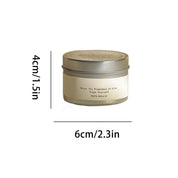 Vela Aromática em Lata com Tampa – Cera de Soja com Pavio Natural