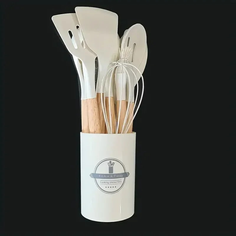 Kit Utensílios de Cozinha em Silicone