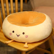 Almofada Pão Fofa – Travesseiro de Assento Kawaii Ultra Macio para Cadeira