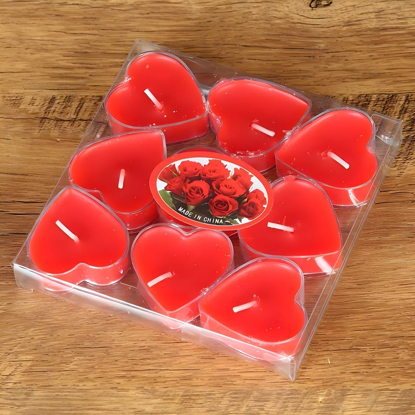 Kit 9 Velas Aromáticas em Formato de Flor – Sem Fumaça para Decoração e Presentes