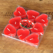 Kit 9 Velas Aromáticas em Formato de Flor – Sem Fumaça para Decoração e Presentes